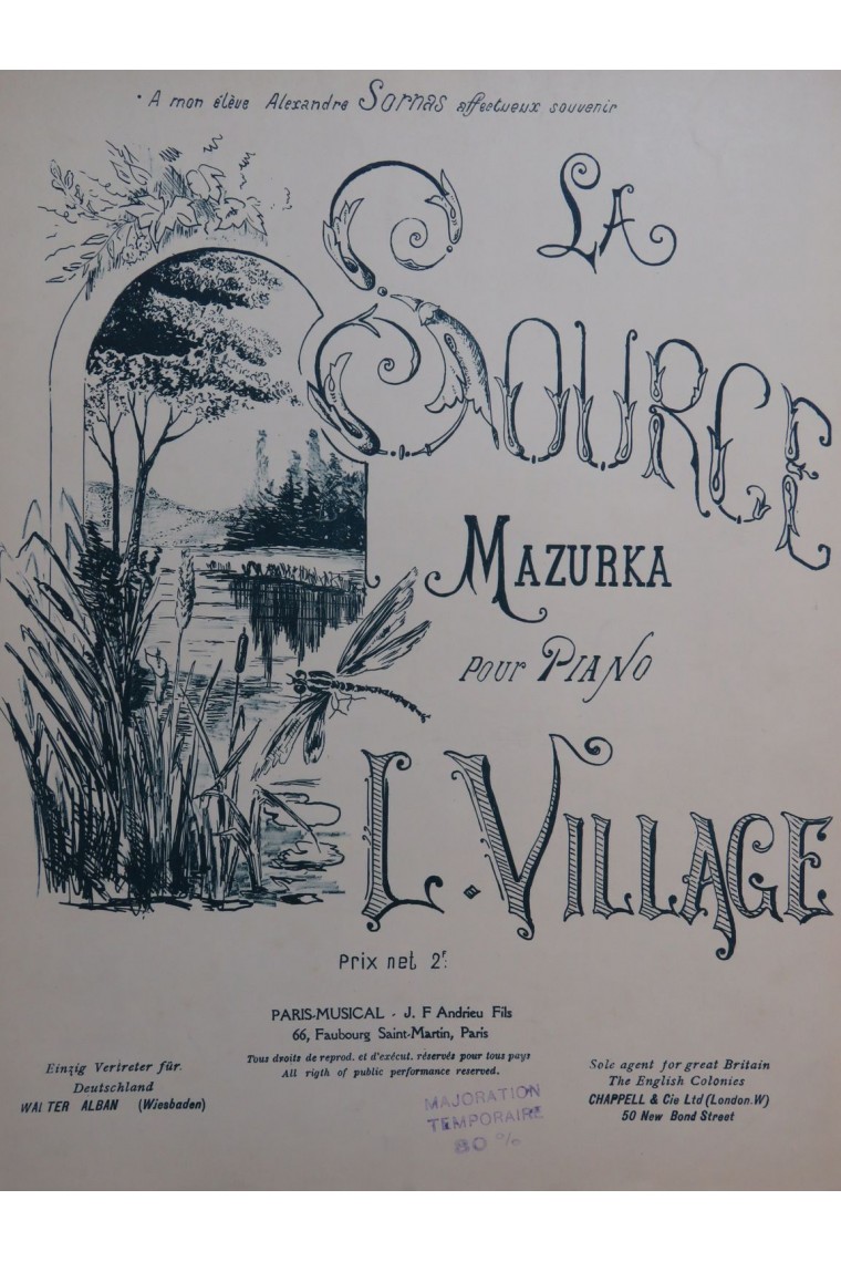 VILLAGE L. La Source Piano