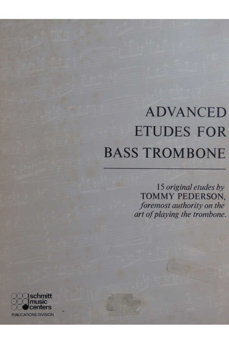 PEDERSON Tommy Advanced Etudes for Bass Trombone