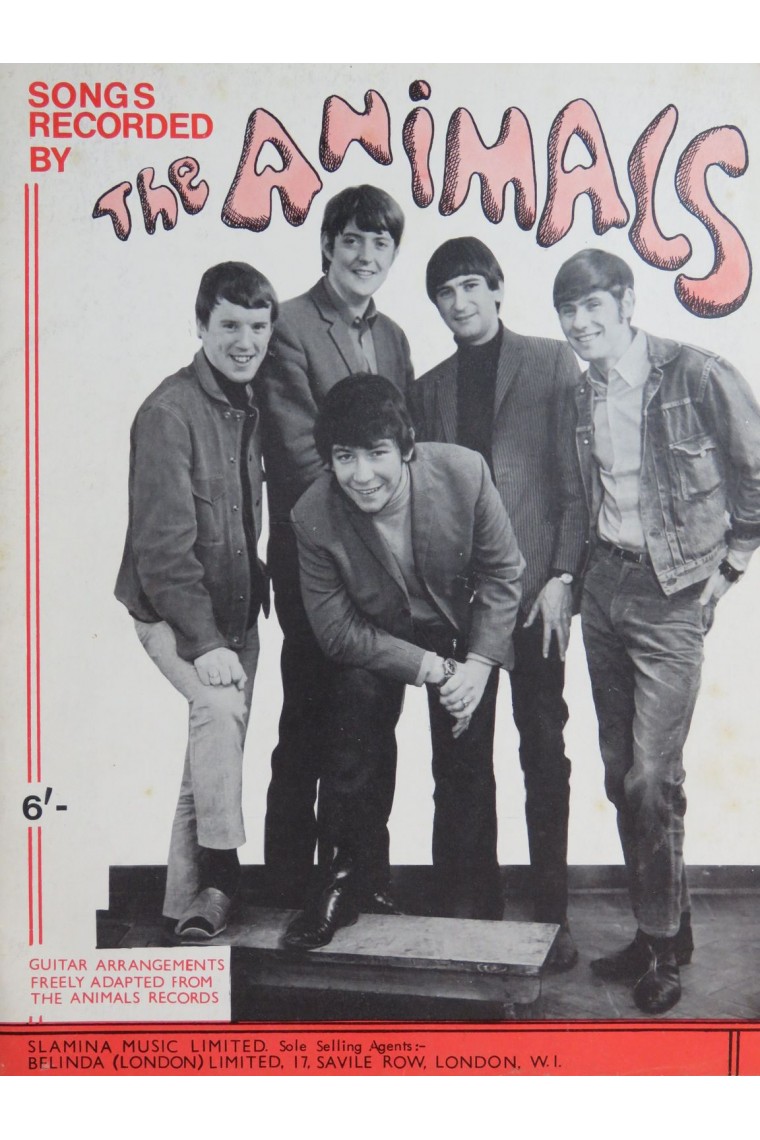 THE ANIMALS Songs Records 6 Pièces 1965