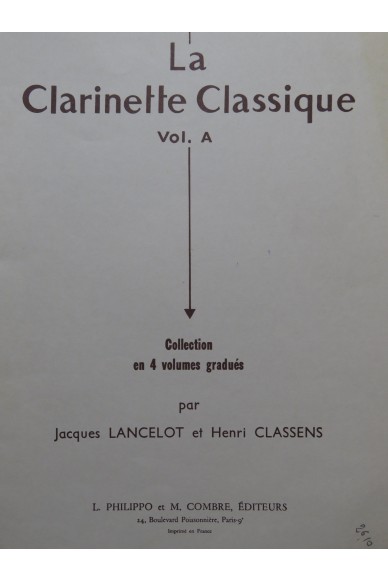 La clearance clarinette classique